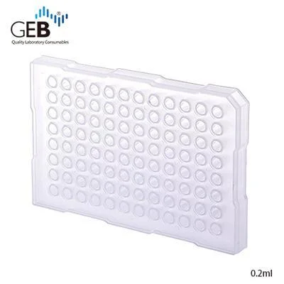 Consommables de laboratoire jetables, 0.2ml, 96 puits ronds, plaque PCR, outils de laboratoire, vente en gros