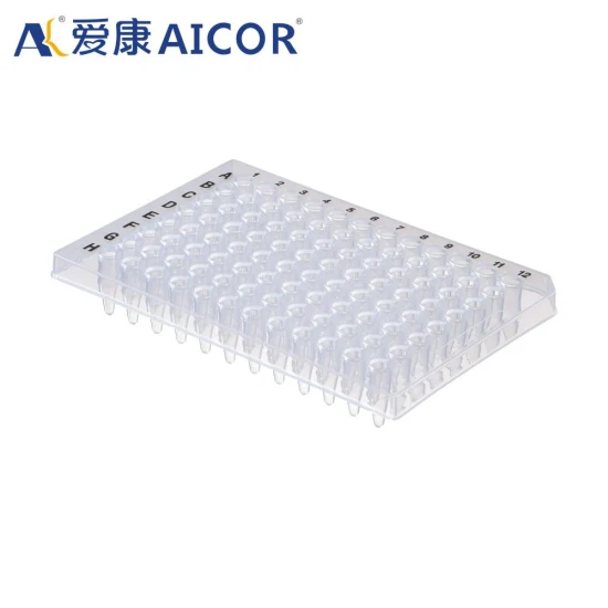 Usine directement fournitures de laboratoire consommables 0.2 ml 96 plaques à puits profonds bandes PCR demi-bandes plaque PCR