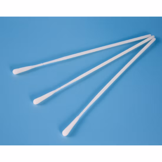 Écouvillon nasal jetable de collecte d'échantillonneur de gorge/oral Écouvillon floqué en nylon stérile nasopharyngé pour test de diagnostic rapide médical